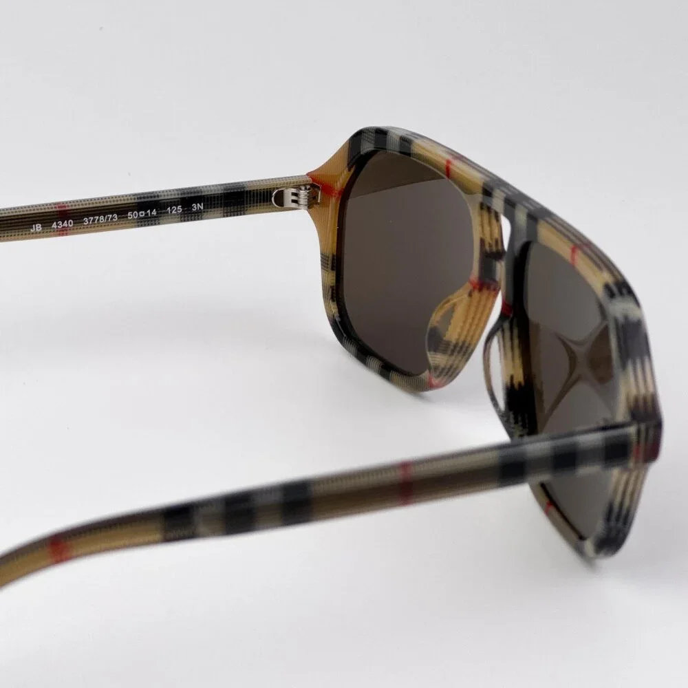 Burberry Kids JB4340 Sunglasses – Vintage Check Brown Pilot Frame| Model 377873